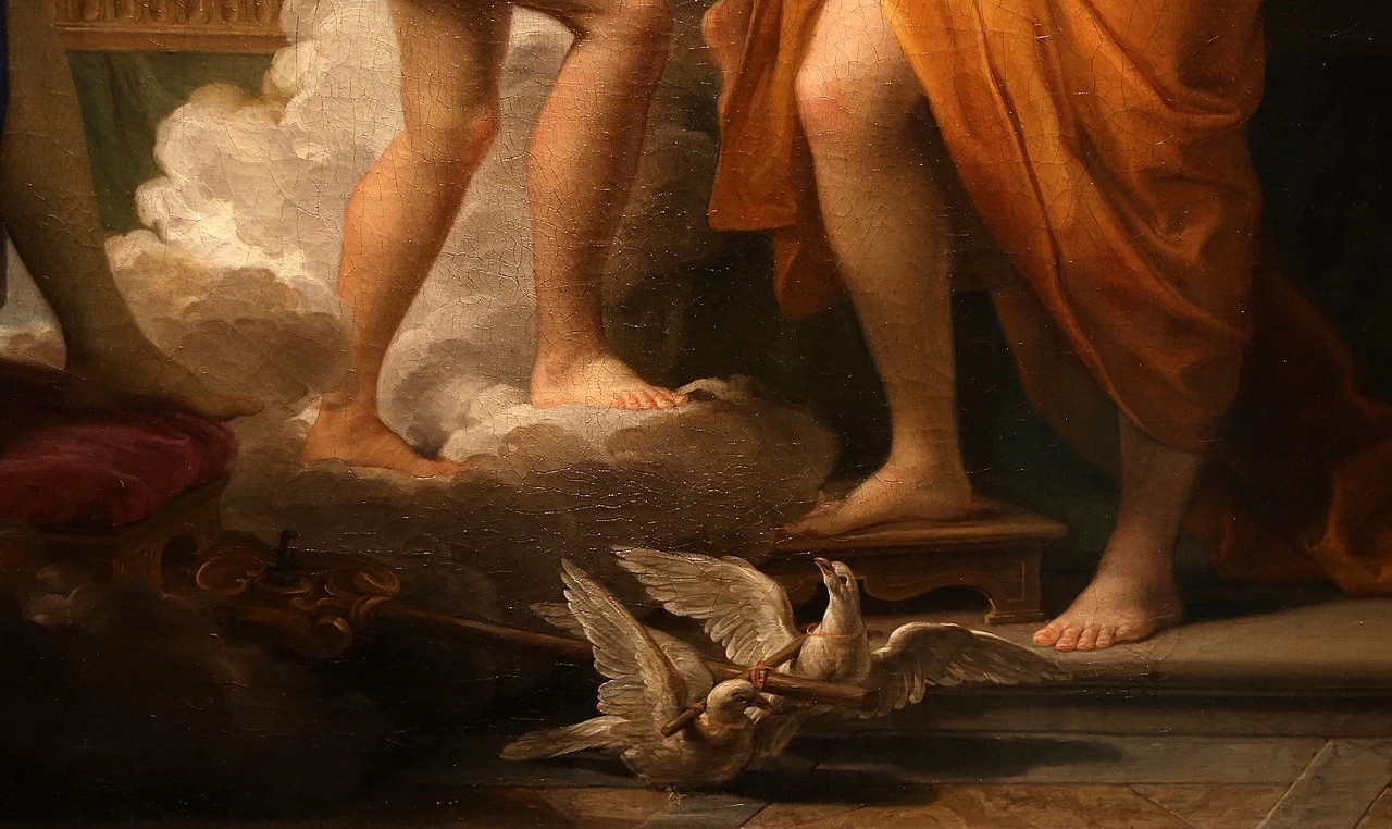 Il matrimonio di Cupido e Psiche - Staatliche Museen, Berlin, dettaglio, Batoni Pompeo